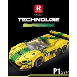 REOBRIX 677 non  MCLAREN P1 GTR bộ đồ chơi xếp lắp ráp ghép mô hình Speed Champions Racing Cars Đua Xe Công Thức 368 khối