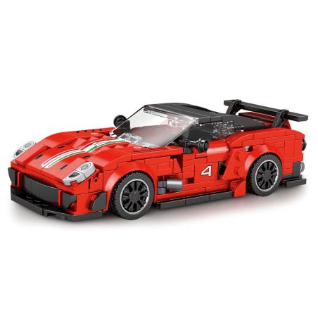 REOBRIX 676 non  FERRARI 599XX EVO bộ đồ chơi xếp lắp ráp ghép mô hình  Kỹ Thuật Công Nghệ Cao Mô Hình Phương Tiện 413 khối