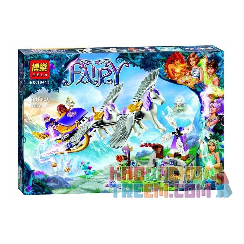 NOT Lego ELVES 41077 Aira's Pegasus Sleigh, Bela 10413 Lari 10413 LELE 79224 Xếp hình Cỗ Xe Ngựa Bay Của Aira 319 khối NOT Lego ELVES 41077 Aira's Pegasus Sleigh, Bela 10413 Lari 10413 LELE 79224 Xếp hình Cỗ Xe Ngựa Bay Của Aira 319 khối