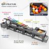 MouldKing 26004 Mould King 26004 REBRICKABLE MOC-25851 25851 MOC25851 non  CẦU VỒNG BƯỚC bộ đồ chơi xếp lắp ráp ghép mô hình RAINBOW STEPPER 1034 khối