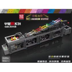 MouldKing 26004 Mould King 26004 REBRICKABLE MOC-25851 25851 MOC25851 non  CẦU VỒNG BƯỚC bộ đồ chơi xếp lắp ráp ghép mô hình RAINBOW STEPPER 1034 khối