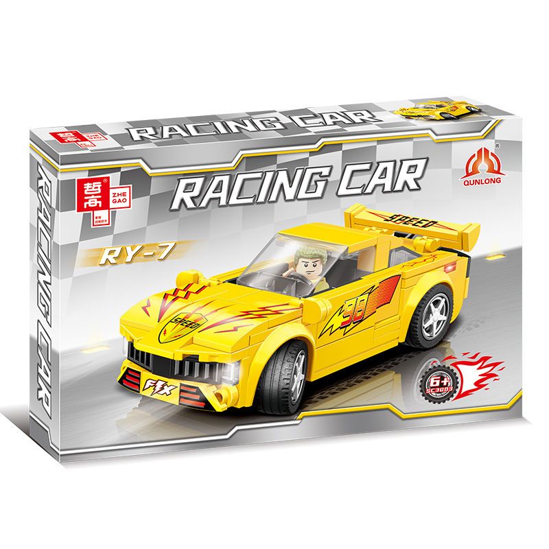 ZHEGAO SC3004 3004 SC3005 3005 SC3006 3006 SC3001 3001 SC3002 3002 SC3003 3003 non  6 XE ĐUA PAGANI AC86 RY-7 PATHFINDER MINI RED DRAGON MONSTER bộ đồ chơi xếp lắp ráp ghép mô hình Speed Champions Racing Cars Đua Xe Công Thức