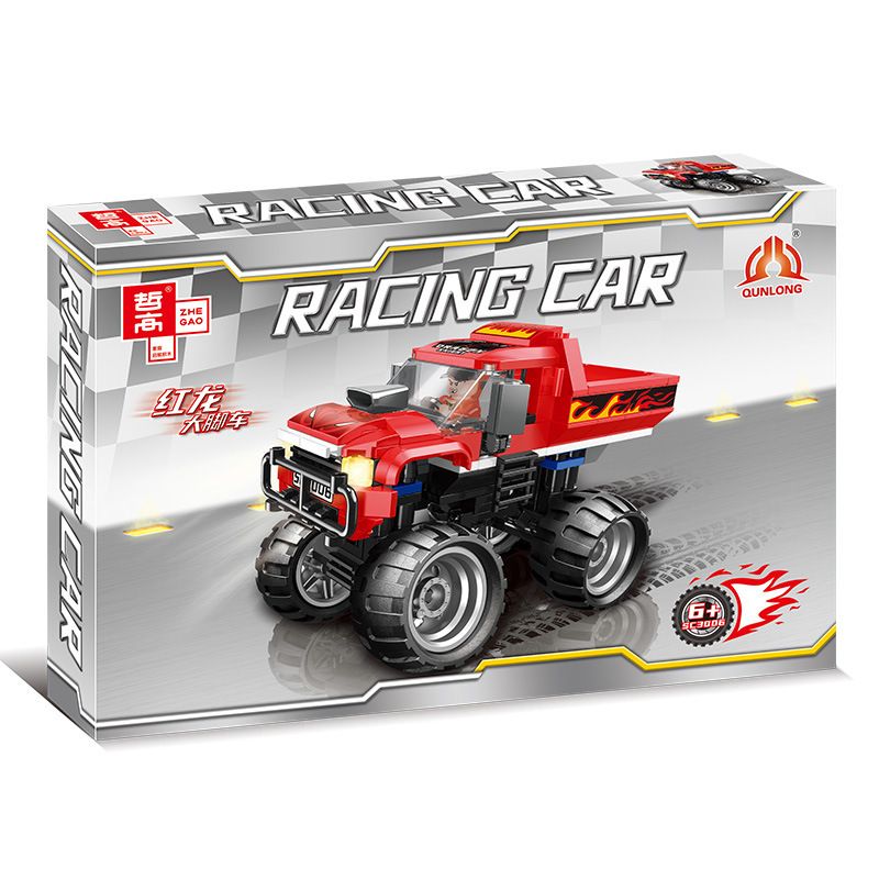 ZHEGAO SC3004 3004 SC3005 3005 SC3006 3006 SC3001 3001 SC3002 3002 SC3003 3003 non  6 XE ĐUA PAGANI AC86 RY-7 PATHFINDER MINI RED DRAGON MONSTER bộ đồ chơi xếp lắp ráp ghép mô hình Speed Champions Racing Cars Đua Xe Công Thức