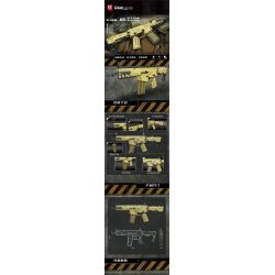MouldKing 14015 Mould King 14015 non  SÚNG TRƯỜNG SCAR bộ đồ chơi xếp lắp ráp ghép mô hình Gun SCARRIFLE 1369 khối