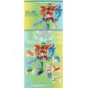 GUDI 40204 non  CHIẾN BINH KHỦNG LONG 5 KẾT HỢP bộ đồ chơi xếp lắp ráp ghép mô hình DINOSAUR GENERAL 434 khối