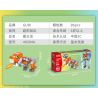 GUDI 40204 non  CHIẾN BINH KHỦNG LONG 5 KẾT HỢP bộ đồ chơi xếp lắp ráp ghép mô hình DINOSAUR GENERAL 434 khối
