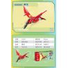 GUDI 40204 non  CHIẾN BINH KHỦNG LONG 5 KẾT HỢP bộ đồ chơi xếp lắp ráp ghép mô hình DINOSAUR GENERAL 434 khối