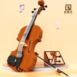 QIZHILE 90025 non  ĐÀN VI Ô LÔNG bộ đồ chơi xếp lắp ráp ghép mô hình Creator Expert VIOLIN Chuyên Gia Sáng Tạo