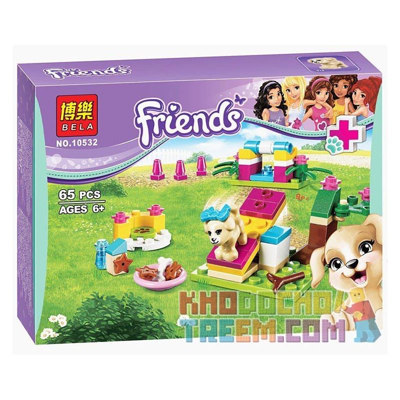NOT Lego FRIENDS 41088 Puppy Training, Bela 10532 Lari 10532 Xếp hình tập luyện cho cún con 65 khối NOT Lego FRIENDS 41088 Puppy Training, Bela 10532 Lari 10532 Xếp hình tập luyện cho cún con 65 khối