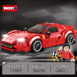 WOMA C0329 0329 non  XE THỂ THAO 4 MẪU bộ đồ chơi xếp lắp ráp ghép mô hình Speed Champions Racing Cars Đua Xe Công Thức 1102 khối