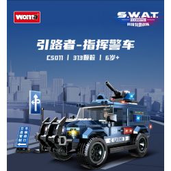 WOMA C5011 5011 non  HƯỚNG DẪN VIÊN CHỈ ĐẠO XE CẢNH SÁT bộ đồ chơi xếp lắp ráp ghép mô hình SWAT CORPS 313 khối