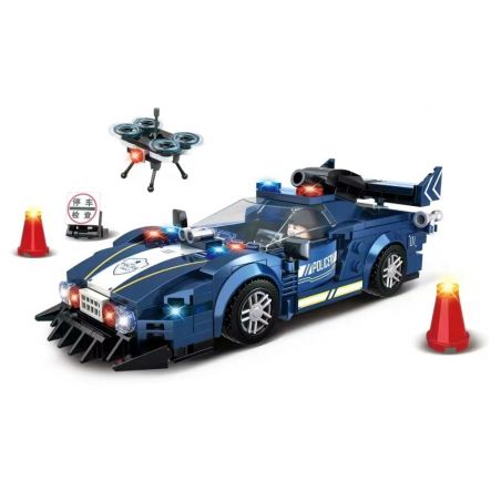 WOMA C5010 5010 non  CHASER TUẦN TRA XE CẢNH SÁT bộ đồ chơi xếp lắp ráp ghép mô hình SWAT CORPS 345 khối