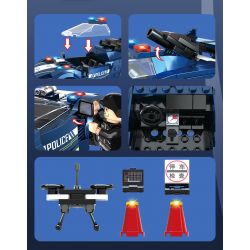 WOMA C5010 5010 non  CHASER TUẦN TRA XE CẢNH SÁT bộ đồ chơi xếp lắp ráp ghép mô hình SWAT CORPS 345 khối