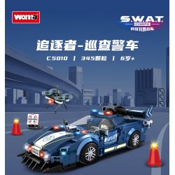 WOMA C5010 5010 non  CHASER TUẦN TRA XE CẢNH SÁT bộ đồ chơi xếp lắp ráp ghép mô hình SWAT CORPS 345 khối