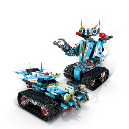 PanlosBrick 675001 Panlos Brick 675001 non  TECH MECHANIC CAR DIY LẬP TRÌNH ROBOT bộ đồ chơi xếp lắp ráp ghép mô hình 701 khối