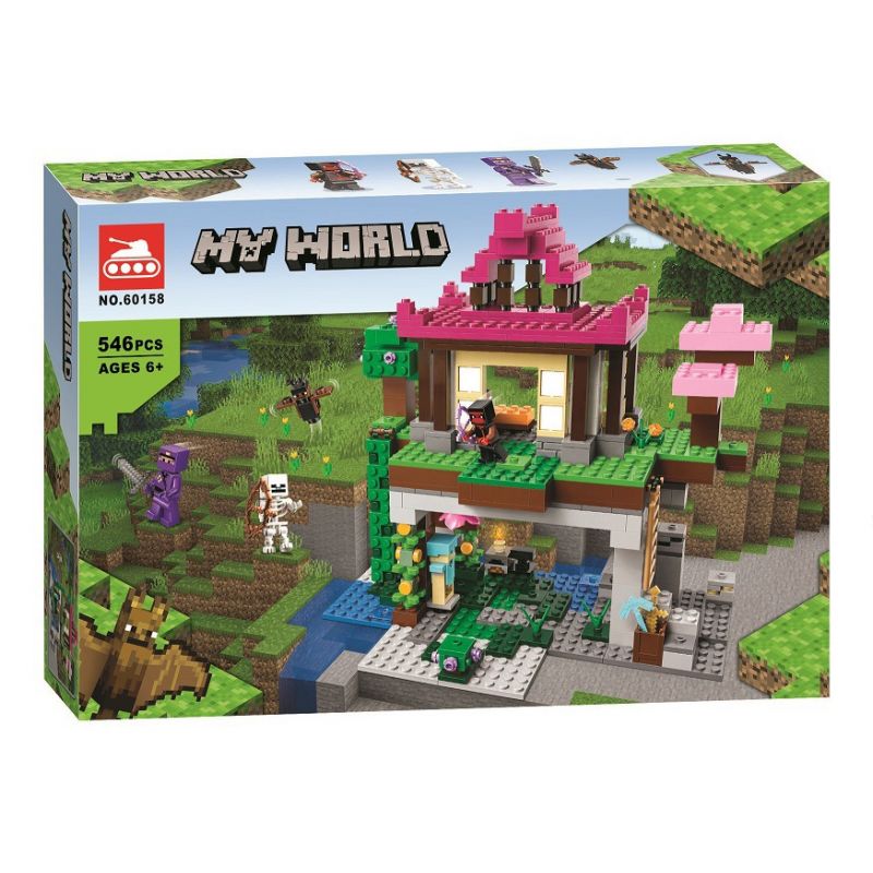 NOT Lego THE TRAINING GROUNDS 21183 TANK 60158 xếp lắp ráp ghép mô hình SÂN TẬP TẬP Minecraft Game Xây Dựng 534 khối