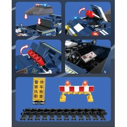 WOMA C5008 5008 non  BẢO VỆ ĐƯỜNG BỘ KIỂM TRA XE CẢNH SÁT bộ đồ chơi xếp lắp ráp ghép mô hình SWAT CORPS 367 khối