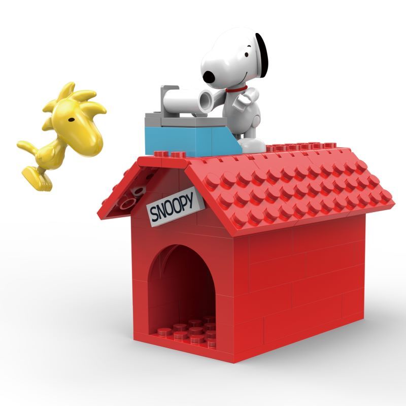 LINOOS LN8077 8077 non Lego CABIN CỔ ĐIỂN CỦA SNOOPY bộ đồ chơi xếp lắp ráp ghép mô hình Movie & Game SNOOPY DOG HOUSE Phim Và Trò Chơi 70 khối