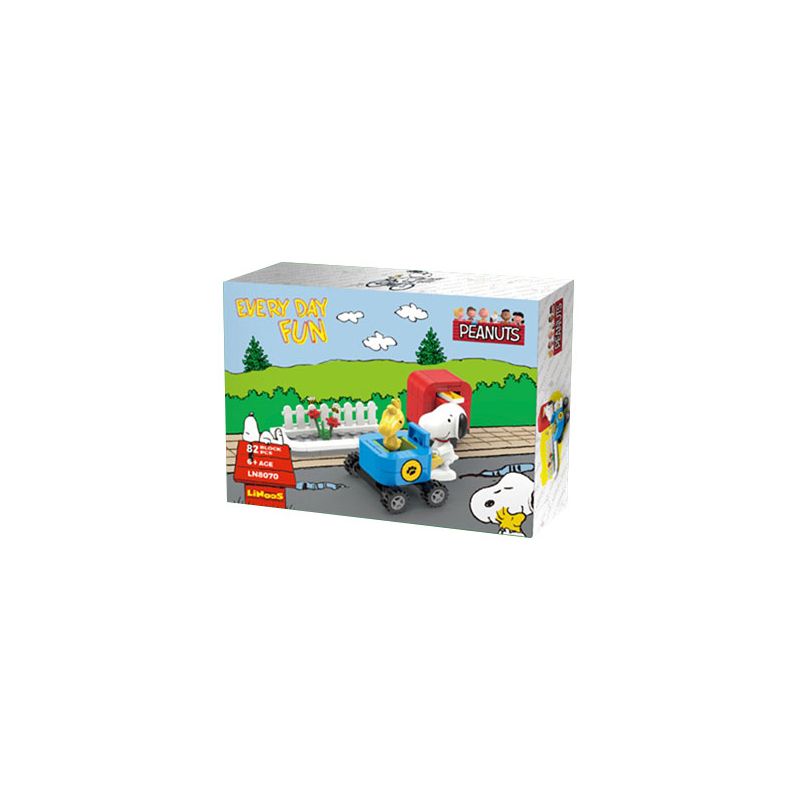 LINOOS LN8070 8070 non  THƯ bộ đồ chơi xếp lắp ráp ghép mô hình Movie & Game SNOOPY MAIL BOX Phim Và Trò Chơi 82 khối