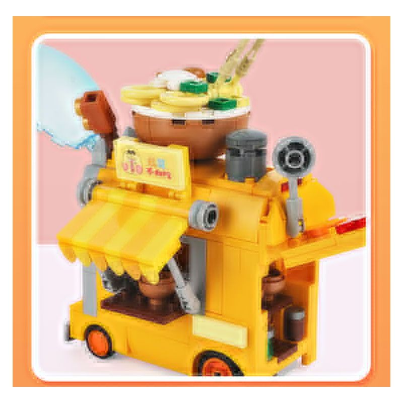 SHENZHEN RAEL ENTERTAINMENT 60005 non  ĐỪNG ĂN XE RAMEN VÔ ÍCH bộ đồ chơi xếp lắp ráp ghép mô hình 340 khối