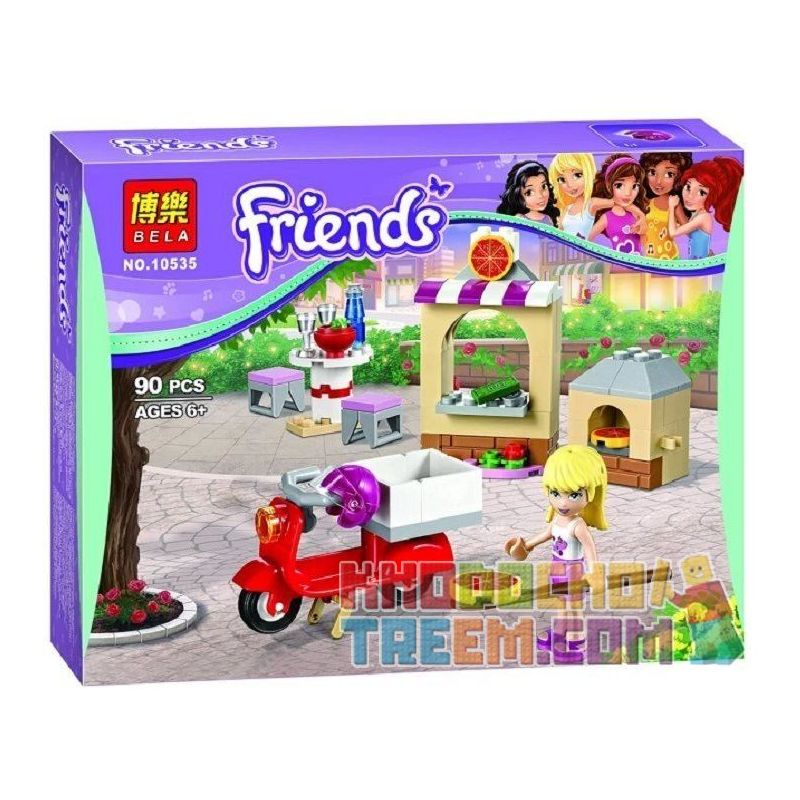 NOT Lego FRIENDS 41092 Stephanie's Pizzeria, Bela 10535 Lari 10535 Xếp hình quán Pizza của Stephanie 87 khối NOT Lego FRIENDS 41092 Stephanie's Pizzeria, Bela 10535 Lari 10535 Xếp hình quán Pizza của Stephanie 87 khối
