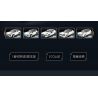 LYNK & CO DZ0134 0134 non  LYNK&CO 1 MẪU XE LẮP RÁP Ý TƯỞNG 5 PIXEL bộ đồ chơi xếp lắp ráp ghép mô hình Racers Đua Tốc Độ 792 khối
