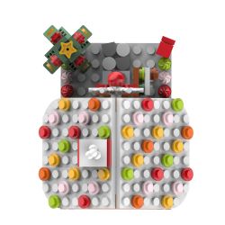 JAKI JK5109 5109 non  NGÔI NHÀ BÁNH GỪNG GIÁNG SINH bộ đồ chơi xếp lắp ráp ghép mô hình FUNDESK 259 khối