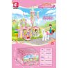 SEMBO 1822 1823 1824 1825 non  MACARON LÂU ĐÀI MỘNG MƠ 4 LOẠI bộ đồ chơi xếp lắp ráp ghép mô hình FAIRY TALE LAND 572 khối