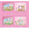 SEMBO 1822 1823 1824 1825 non  MACARON LÂU ĐÀI MỘNG MƠ 4 LOẠI bộ đồ chơi xếp lắp ráp ghép mô hình FAIRY TALE LAND 572 khối