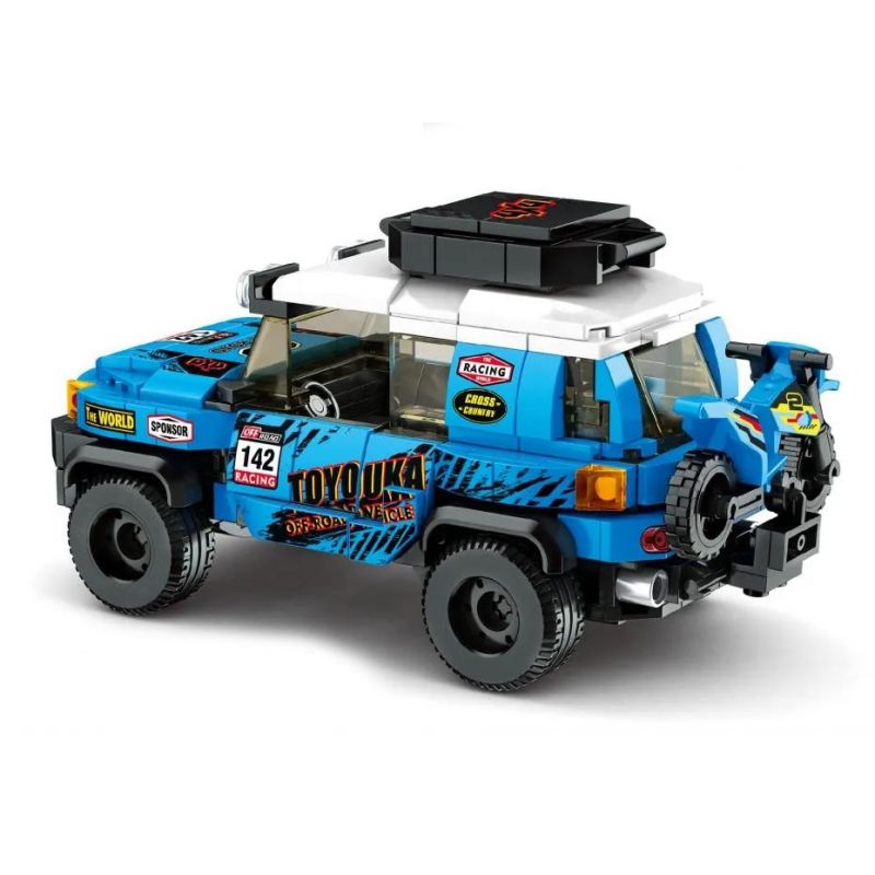 LEYI 31031 non  TOYOTA FJ TUẦN DƯƠNG HẠM bộ đồ chơi xếp lắp ráp ghép mô hình Speed Champions Racing Cars TOYOTA FJ CRUISER Đua Xe Công Thức 385 khối