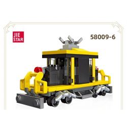 JIESTAR 58009 non  6 ĐOÀN TÀU NHỎ bộ đồ chơi xếp lắp ráp ghép mô hình Creator Sáng Tạo 466 khối