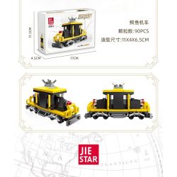 JIESTAR 58009 non  6 ĐOÀN TÀU NHỎ bộ đồ chơi xếp lắp ráp ghép mô hình Creator Sáng Tạo 466 khối