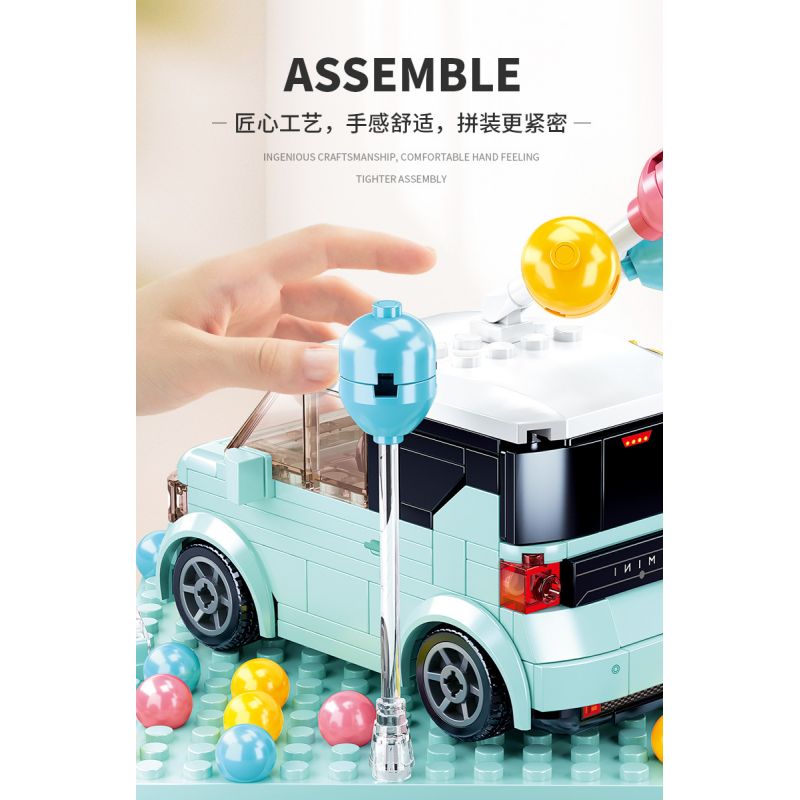 SLUBAN M38-B1087 B1087 1087 M38B1087 38-B1087 non  TÊN CỦA ĐẤT NƯỚC bộ đồ chơi xếp lắp ráp ghép mô hình Speed Champions Racing Cars QMINI Đua Xe Công Thức 236 khối