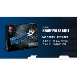 JIESTAR 58023 non  SÚNG TRƯỜNG XUNG HẠNG NẶNG bộ đồ chơi xếp lắp ráp ghép mô hình Gun HEAVY PULSE RIFLE 2283 khối JIESTAR 58023 non  SÚNG TRƯỜNG XUNG HẠNG NẶNG bộ đồ chơi xếp lắp ráp ghép mô hình Gun HEAVY PULSE RIFLE 2283 khối
