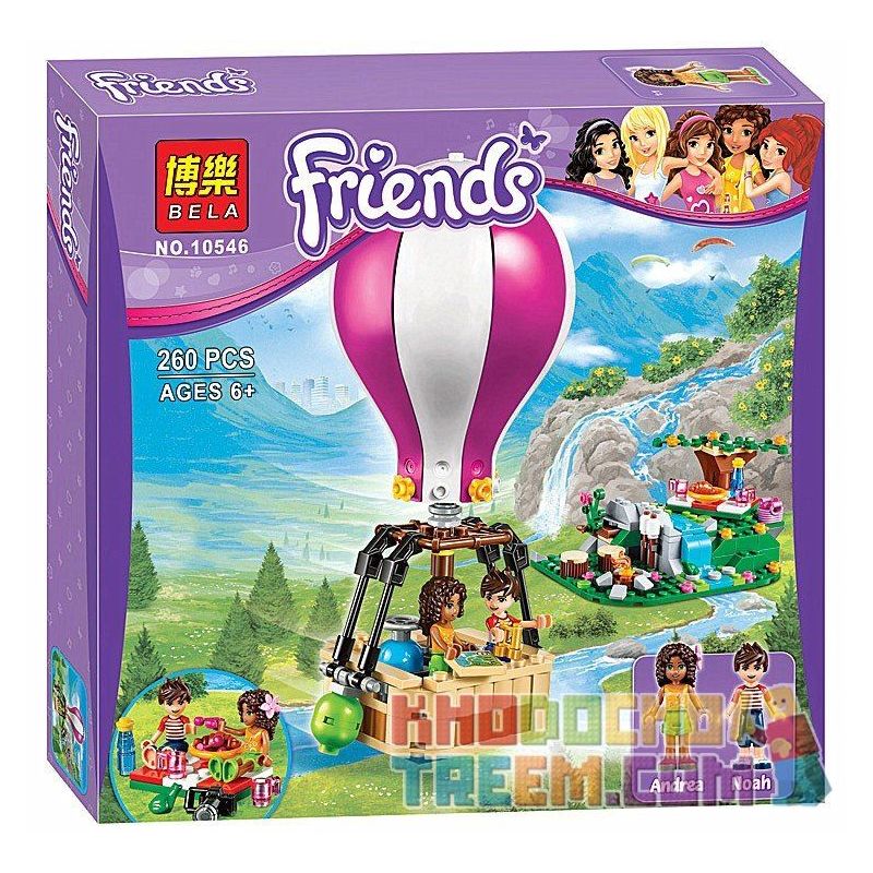 NOT Lego FRIENDS 41097 Heartlake Hot Air Balloon, Bela 10546 Lari 10546 LELE 79166 Xếp hình dạo chơi khinh khí cầu Hồ Trái Tim 254 khối NOT Lego FRIENDS 41097 Heartlake Hot Air Balloon, Bela 10546 Lari 10546 LELE 79166 Xếp hình dạo chơi khinh khí cầu Hồ Trái Tim 254 khối