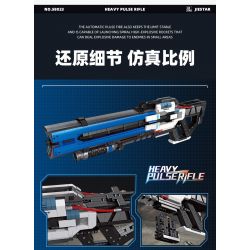JIESTAR 58023 non  SÚNG TRƯỜNG XUNG HẠNG NẶNG bộ đồ chơi xếp lắp ráp ghép mô hình Gun HEAVY PULSE RIFLE 2283 khối JIESTAR 58023 non  SÚNG TRƯỜNG XUNG HẠNG NẶNG bộ đồ chơi xếp lắp ráp ghép mô hình Gun HEAVY PULSE RIFLE 2283 khối