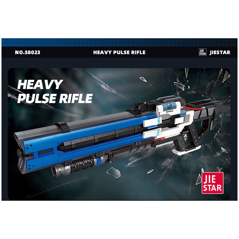 JIESTAR 58023 non  SÚNG TRƯỜNG XUNG HẠNG NẶNG bộ đồ chơi xếp lắp ráp ghép mô hình Gun HEAVY PULSE RIFLE 2283 khối JIESTAR 58023 non  SÚNG TRƯỜNG XUNG HẠNG NẶNG bộ đồ chơi xếp lắp ráp ghép mô hình Gun HEAVY PULSE RIFLE 2283 khối