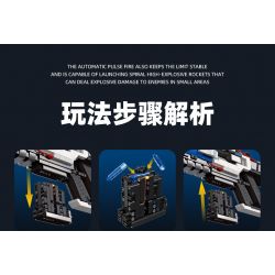 JIESTAR 58023 non  SÚNG TRƯỜNG XUNG HẠNG NẶNG bộ đồ chơi xếp lắp ráp ghép mô hình Gun HEAVY PULSE RIFLE 2283 khối JIESTAR 58023 non  SÚNG TRƯỜNG XUNG HẠNG NẶNG bộ đồ chơi xếp lắp ráp ghép mô hình Gun HEAVY PULSE RIFLE 2283 khối