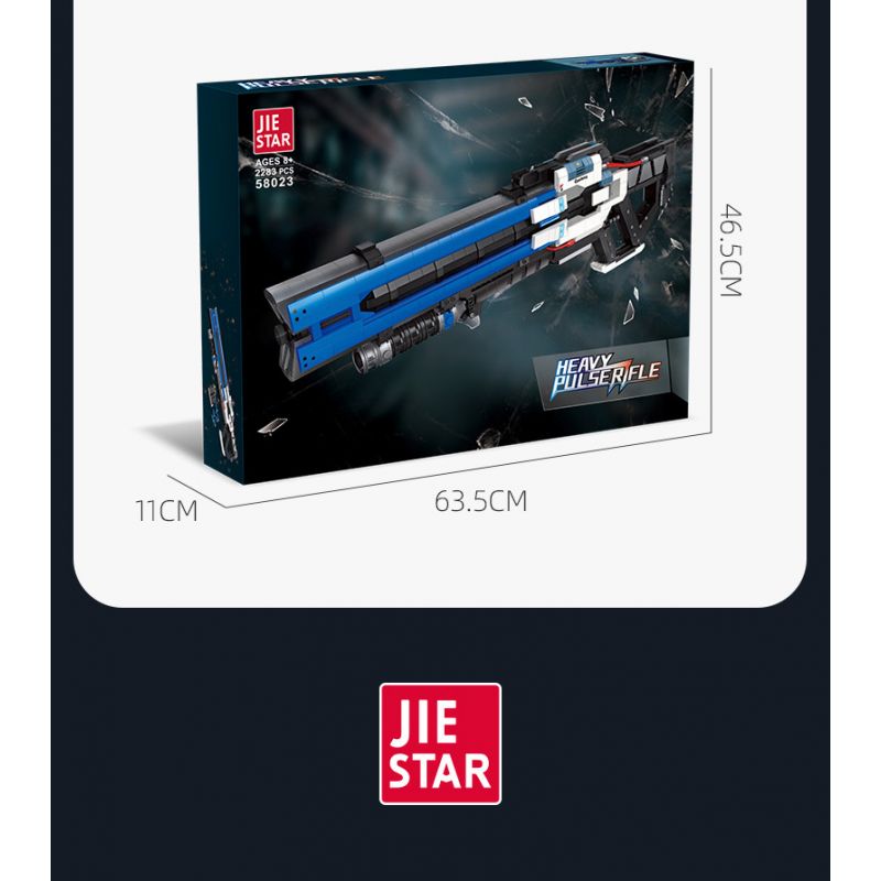 JIESTAR 58023 non  SÚNG TRƯỜNG XUNG HẠNG NẶNG bộ đồ chơi xếp lắp ráp ghép mô hình Gun HEAVY PULSE RIFLE 2283 khối JIESTAR 58023 non  SÚNG TRƯỜNG XUNG HẠNG NẶNG bộ đồ chơi xếp lắp ráp ghép mô hình Gun HEAVY PULSE RIFLE 2283 khối