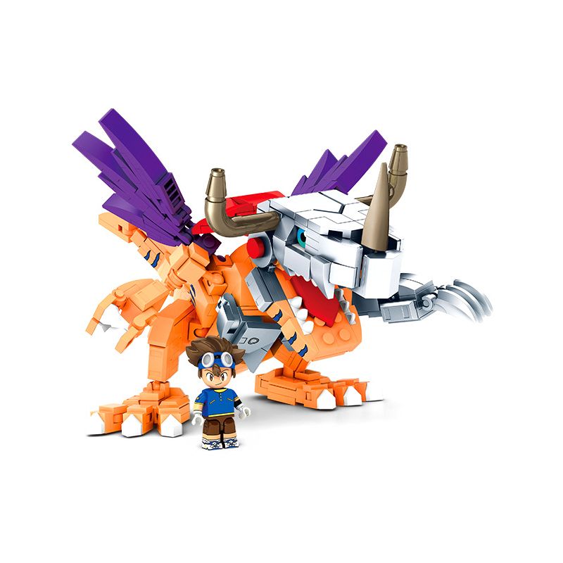 SEMBO 609319 non Lego GREYMON CƠ KHÍ bộ đồ chơi xếp lắp ráp ghép mô hình Digimon Adventure Cuộc Phưu Lưu Của Quái Vật Số 458 khối