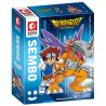 SEMBO 609319 non  GREYMON CƠ KHÍ bộ đồ chơi xếp lắp ráp ghép mô hình Digimon Adventure Cuộc Phưu Lưu Của Quái Vật Số 458 khối