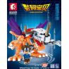 SEMBO 609319 non  GREYMON CƠ KHÍ bộ đồ chơi xếp lắp ráp ghép mô hình Digimon Adventure Cuộc Phưu Lưu Của Quái Vật Số 458 khối
