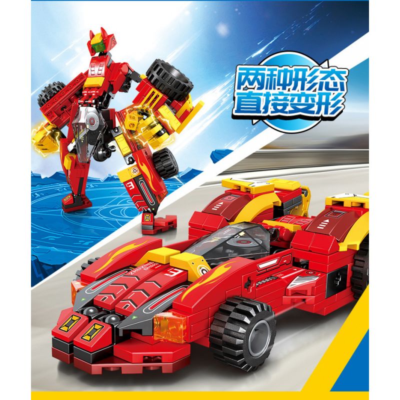 SEMBO 103281 103282 103283 103280 non  IRON MECHA STAR KNIGHT 4 KẾT HỢP bộ đồ chơi xếp lắp ráp ghép mô hình Transformers MECHA OF STEEL Robot Đại Chiến Người Máy Biến Hình 817 khối