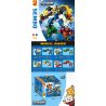 SEMBO 103281 103282 103283 103280 non  IRON MECHA STAR KNIGHT 4 KẾT HỢP bộ đồ chơi xếp lắp ráp ghép mô hình Transformers MECHA OF STEEL Robot Đại Chiến Người Máy Biến Hình 817 khối