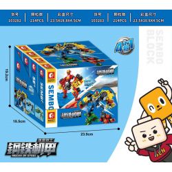 SEMBO 103281 103282 103283 103280 non  IRON MECHA STAR KNIGHT 4 KẾT HỢP bộ đồ chơi xếp lắp ráp ghép mô hình Transformers MECHA OF STEEL Robot Đại Chiến Người Máy Biến Hình 817 khối
