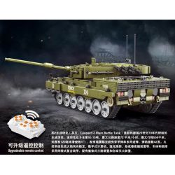 GAOMISI T3015 3015 non  XE TĂNG CHIẾN ĐẤU CHỦ LỰC LEOPARD 2 bộ đồ chơi xếp lắp ráp ghép mô hình Military Army BATTLE TANK LEOPARD 2 Quân Sự Bộ Đội 2029 khối