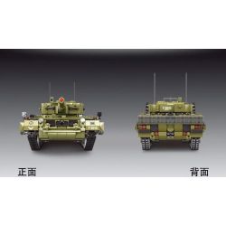 GAOMISI T3015 3015 non  XE TĂNG CHIẾN ĐẤU CHỦ LỰC LEOPARD 2 bộ đồ chơi xếp lắp ráp ghép mô hình Military Army BATTLE TANK LEOPARD 2 Quân Sự Bộ Đội 2029 khối