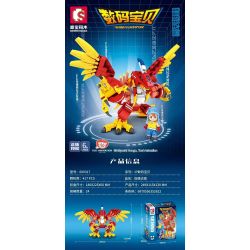 SEMBO 609317 non  DIGIMON GARUDAMON bộ đồ chơi xếp lắp ráp ghép mô hình Digimon Adventure Cuộc Phưu Lưu Của Quái Vật Số 417 khối