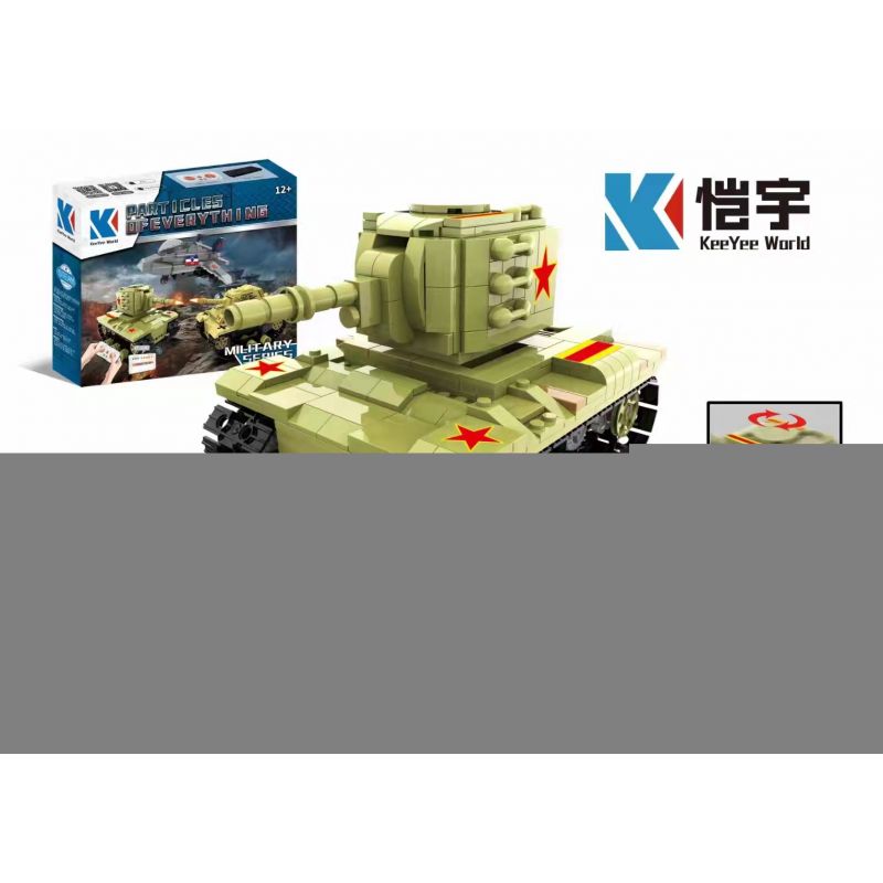 KAIYU K96143 96143 non  XE TĂNG HẠNG NẶNG KV-2 bộ đồ chơi xếp lắp ráp ghép mô hình Military Army KV-2 HEAVY PANZER Quân Sự Bộ Đội 452 khối