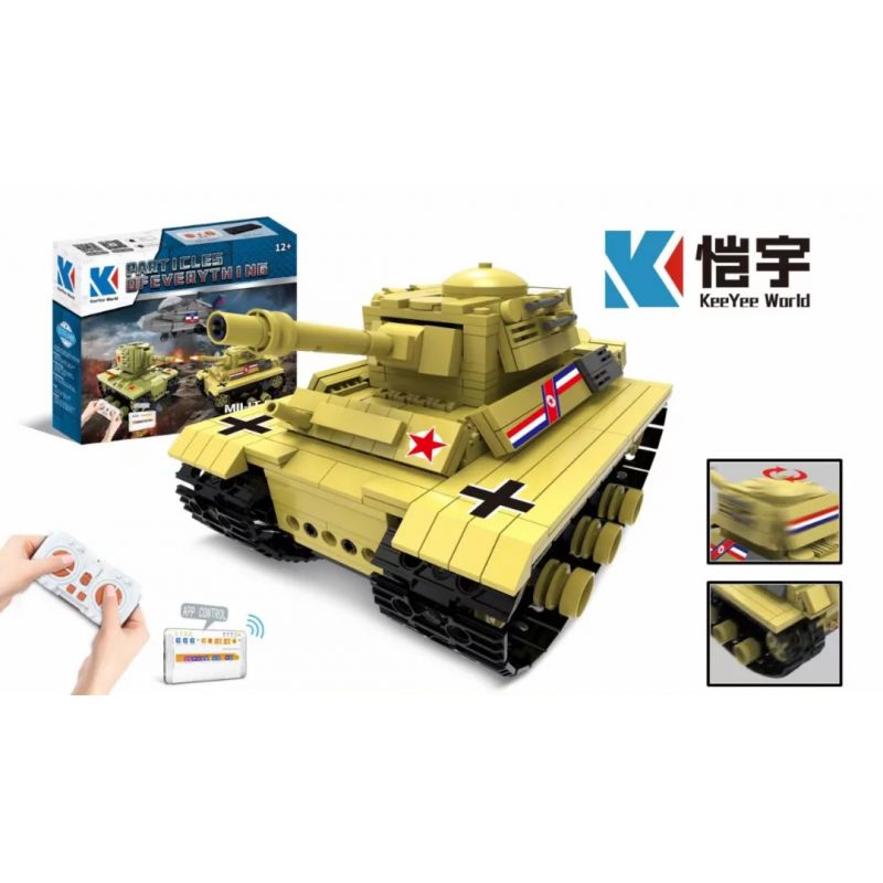 KAIYU K96144 96144 non Lego XE TĂNG HẠNG TRUNG PANTHER bộ đồ chơi xếp lắp ráp ghép mô hình Military Army Quân Sự Bộ Đội 436 khối